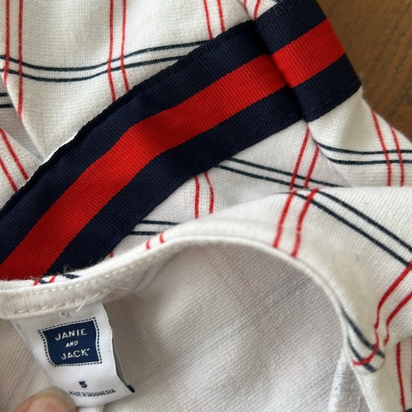 Janie and jack red and navy plaid twirl dress - Picture 8 of 8